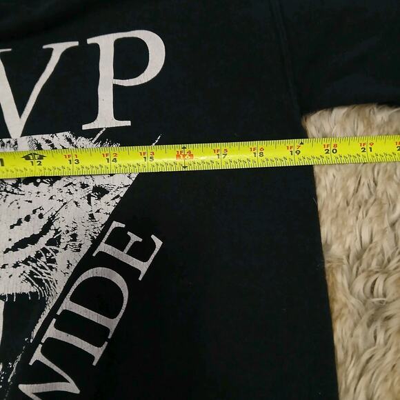 ASAP VSVP Worldwide Crewneck Sweatshirt Black Size S Leopard Graphic Pullover - Picture 9 of 10
